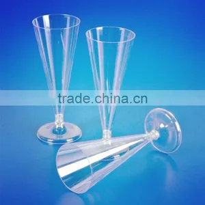 High Quality Unbreakable Clored Champagne Flut , Party Supply Long Stem Chamgne Glass for Holiday Decoration thumbnail-6