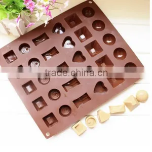 Christmas Chocolate Molds,Fancy Silicone Cake Mold 30 Cavity Multi Shaped Candy Jelly Ice thumbnail-5