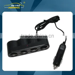 2015 Car Charger 4 Way Socket Adapter Plug With CE Certificate for Cell Phones , IPhones , IPads & Tablet thumbnail-1