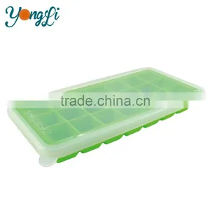 Wholesale Fresh Baby Ice Food Tray With Lid 21 Silicone Ice Cube thumbnail-2