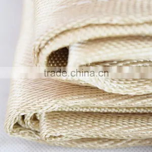 100%Fiberglass 0.8 mm 1M*1M Yellow Welding Insulation Fire Blanket in Soft Bags thumbnail-2