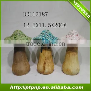 Small Ceramic Mushroom for Garden Ornament thumbnail-1