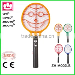 ZHOUYU New Design Custom Kind Smile Net Rechargeable Electric Mosquito Light Racket Device to Kill Mosquitoes thumbnail-1