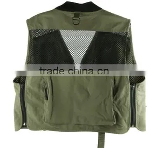 Black High Visibility Safety Vest Fishing Safety Vest thumbnail-2