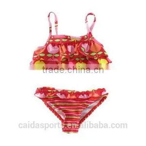 Sexy Orange Baby Girl Swimwear Suit thumbnail-1