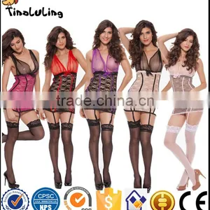 2017 New Arrival! Sexy Sleepwear Women Erotic Lingerie Dress, Sexy Lingerie Hot, Pajamas for Women M XL 2XL thumbnail-1