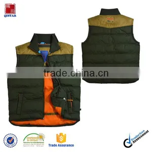 Newest Design Green Man Winter Vest Nylon Waistcoat For Men thumbnail-1