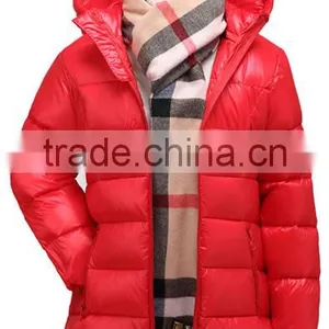 Custom Made Children Casual Long Duck Down Jacket/design Kids Girls Lightweight Feather Filled Down Wear thumbnail-3