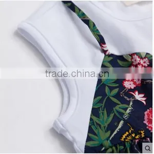 2018 New Summer Design Girls Cotton Printed Dress Short Sleeve Floral Dress thumbnail-2