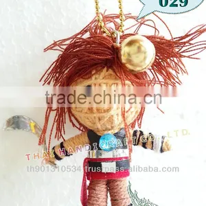 Handmade Keychains Keyrings Voodoo Doll String Accessories Bag Gifts thumbnail-1