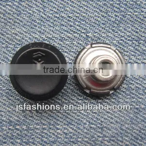 Fashion Customized Black Alloy Shank Jeans Button With High Quality and Competitive Price thumbnail-1