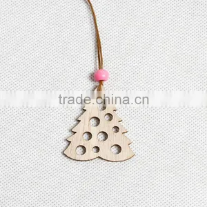 Christmas Tree Decoration Custom Pendant Wholesale Wood Craft thumbnail-1