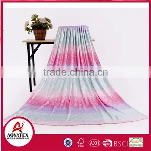 Gradient Pattern Super Soft Flannel Fleece Blanket thumbnail-1