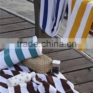 China Manufactural Hot Sell 100% Cotton Custom Stripe Beach Towel thumbnail-4