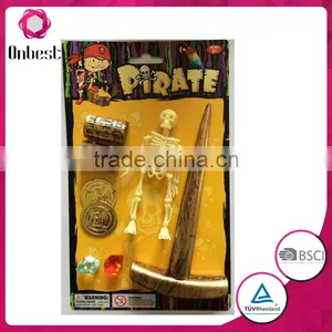 Factory Price Halloween Pirate Set ZP419 Fancy Party Decorations Kids Pirate Play Set thumbnail-1