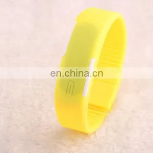 Wholesale Mix 10colors LED Touch Screen Bracelet Couple Tables Silicone Mini Electronic Watch New Fashion Men Women WATCH thumbnail-6