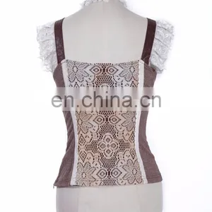 Steampunk Sleeveless Gothic Style Top thumbnail-3