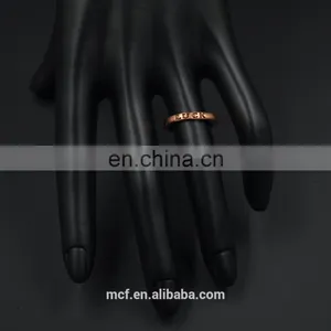 MCR-0046 Fashion Latest Gold Novel Lucky Stone Finger Ring thumbnail-1