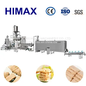 Fully Automatic Turnkey Soya Vegetarian Meat Making Machine/TVP Textured Soya Protein Processing Line thumbnail-1