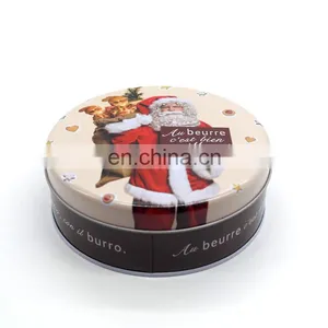 Direct Factory Christmas Round Gift Tin Box Wholesale thumbnail-2