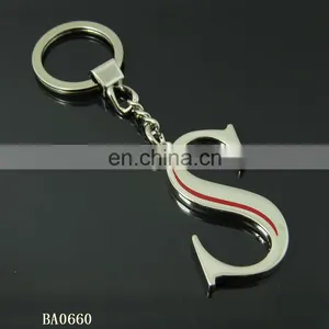 Custom Metal English Letters Key Ring Zinc Alloy Keychains thumbnail-6