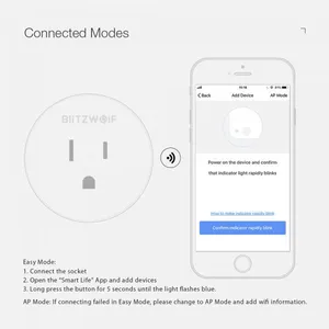WIFI Smart Socket Work With Alexa Google Remote Control Timing Switch-110V US Plug thumbnail-3