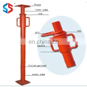 ASP-078 Building Steel Adjustable Telescopic Shuttering Prop Jack Support thumbnail-6