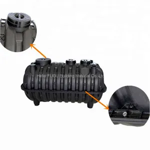 Three Chambers HDEP Bio Underground 0.6-2.5 CBM PE+PP Septic Tank for Water Treating System thumbnail-1