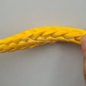RECOMEN 8 Inch Machine Braided Rope Polyester MAX PLUS UHMWPE Rope 10mm thumbnail-1
