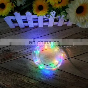 Hot Sales Holiday Decorative 2M Transparent Tube 20L Copper Wire String Lights For Outdoor Decoration thumbnail-5
