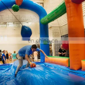 Commercial Fun Carnival Game Inflatable Gauntlet Wipeout Challenge Games Sport For Event thumbnail-5