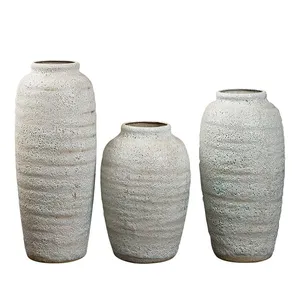 Chinese Modern Simple Style Fashion Jingdezhen Large White Ceramic Vase For Hotel Showroom thumbnail-5