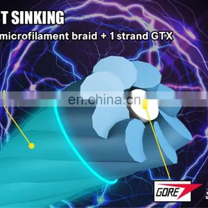 New Design 9 Strands 300m Sink PE Fishing Line 8 Strands Microfilment Braid+1 Stand GTX Polyethylene Power Braided Line thumbnail-3