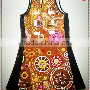 Sports Garmentmade,custom Digital Sublimation Printing Netball Dress thumbnail-2