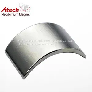 N42SH ARC Neodymium Magnet OD1.5 Inch XID1.25 Inch X0.75 Inch Lx90 Degree ID N Pole thumbnail-1