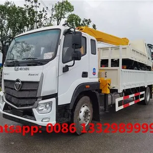 Good Price Customized FOTON 8T Telescopic Crane Boom Mounted on Cargo Truck for Sale, thumbnail-1