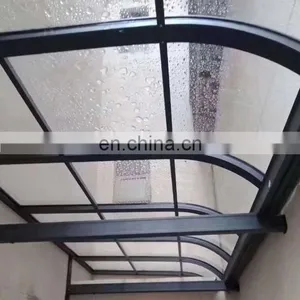 Factory Wholesale Processing Custom Size Pc Endurance Board Canopy Carport Polycarbonate Transparent Balcony Sun Visor thumbnail-4