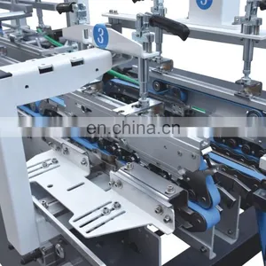 XS-850 Automatic Lock Crash Bottom 4 6 Corner Folder Gluer Machine thumbnail-3