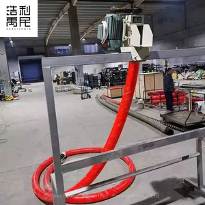 Mobile Grain Loading Machine a New Type of Tube Screw Conveyor Mounted Rubber Tube Grain Suction Machine thumbnail-3