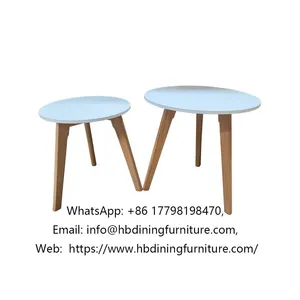 Round Two-piece MDF Dining Table thumbnail-1