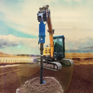 Excavator Spiral Drill Soil Drilling Machine Hydraulic Soil Drill Excavator Accessories Hydraulic Screw Pile thumbnail-2