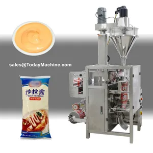 Collar Type Food Pouch Vertical Automatic Candy Coffee Nuts Sachet Sealing Packing Machine thumbnail-4