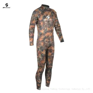 Camouflage 3mm-5mm Wetsuit Spearfishing Suit One Piece Wetsuit Battle Fatigues Fullset thumbnail-1