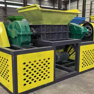 Tire Shredders Tyre Recycling Equipment Rubber Steel Metal Scrap Aluminum Chip Shredder thumbnail-1