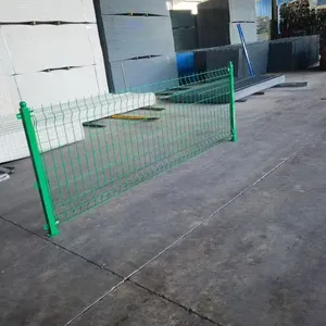 3D Curved Welded Wire Mesh Garden Fence PVC Coated Hot Dipped Galvanized Security Fence Panel thumbnail-2