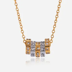 Scratch Resistant Stainless Steel Necklace With Titanium Nitride Barrier Layer thumbnail-2