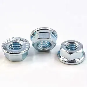 Anti-Rust Stainless Steel DIN 6923 Flange Nut With Serrated Metric Size Flange Hex Nuts SS316 SS304 thumbnail-5