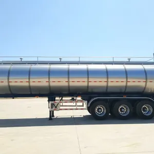 High Insulation Stainless Steel Milk Tanker For Long Distance Liquid Food Delivery thumbnail-1