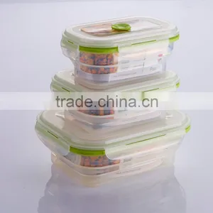 800ml Rectangular Collapsible Silicone Food Container thumbnail-2