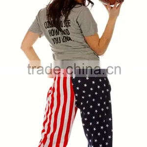 2015 Autumn American Flag Hippie Sport Pants for Women thumbnail-3